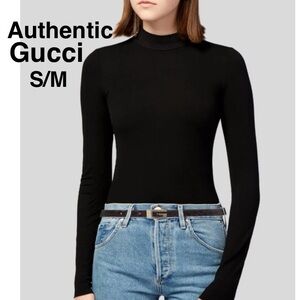 GUCCI 036 2194 Silver Square G Buckle Belt leather Waist 32’-34’L X 1’W⭐⭐️⭐️⭐️⭐️